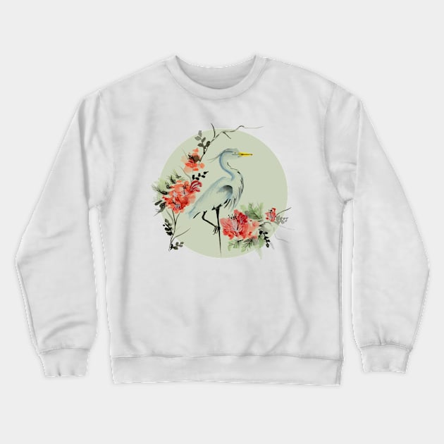 Crane Vignette Crewneck Sweatshirt by MerryMakewell